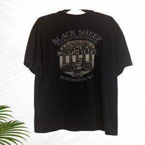 Harley Davidson Black Sheep Huntington WV Tee Shirt 2XL USA